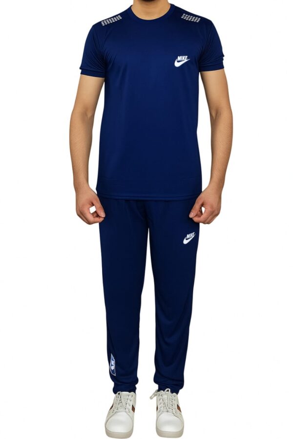 Nike Men’s Blue Tracksuit Set – Premium Cotton Casual & Sportswear